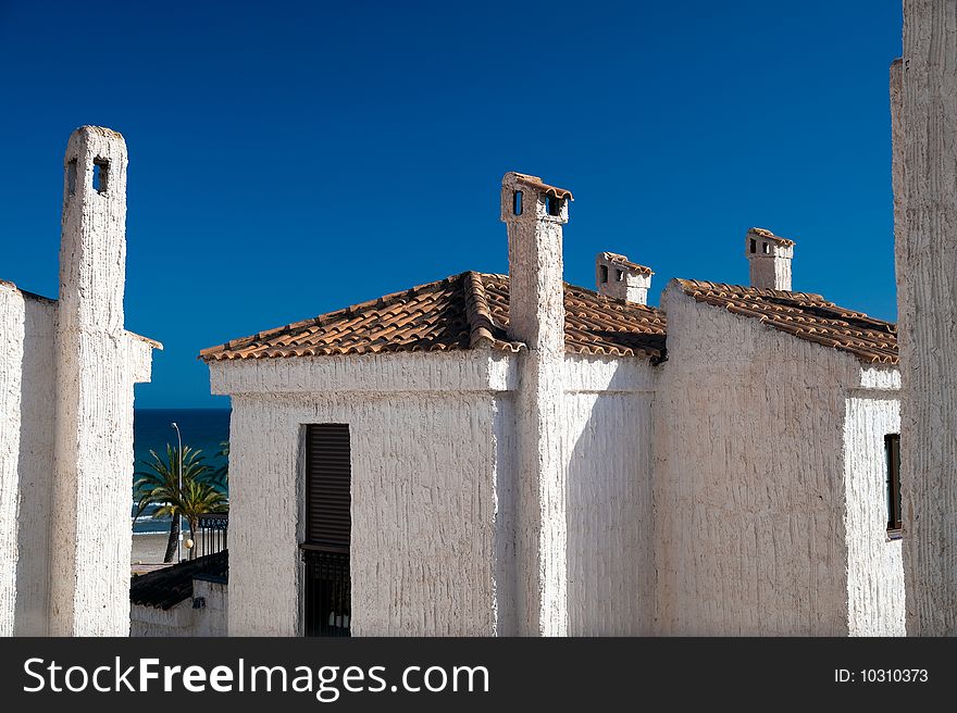 Apartment block in Spain. Costa Blanca. Apartment block in Spain. Costa Blanca