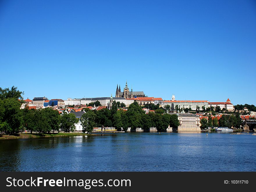 View of Vltava River.