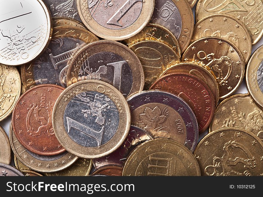 Euro Coins Background