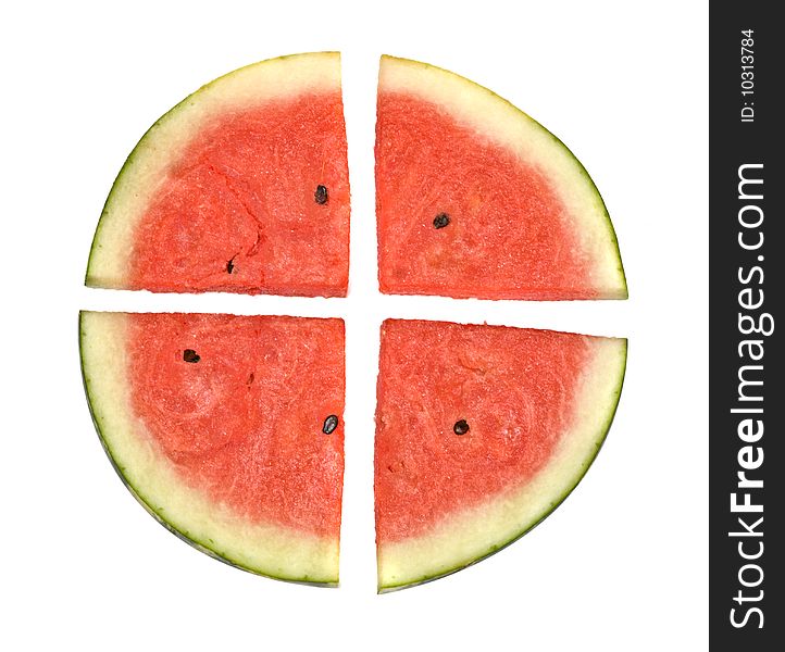 Seedless watermelon slices