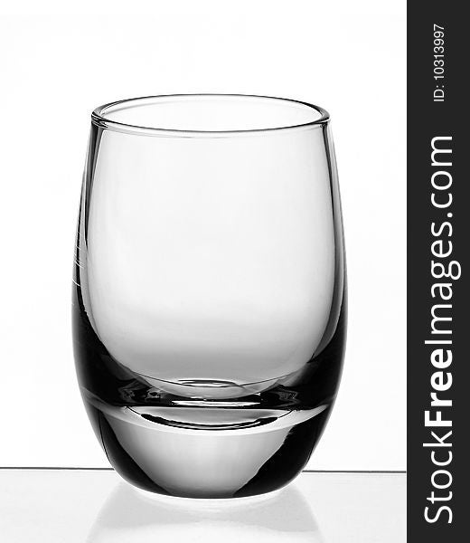 Bar snaps glass isolated clean