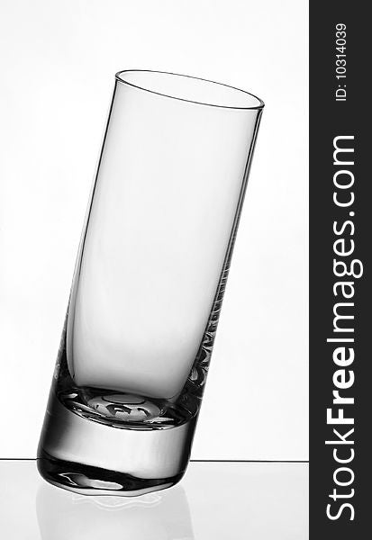 Bar snaps glass isolated clean. Bar snaps glass isolated clean