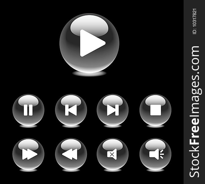 Monochrome Playback Controls