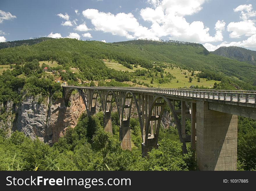 Arch bridge, Montenegro