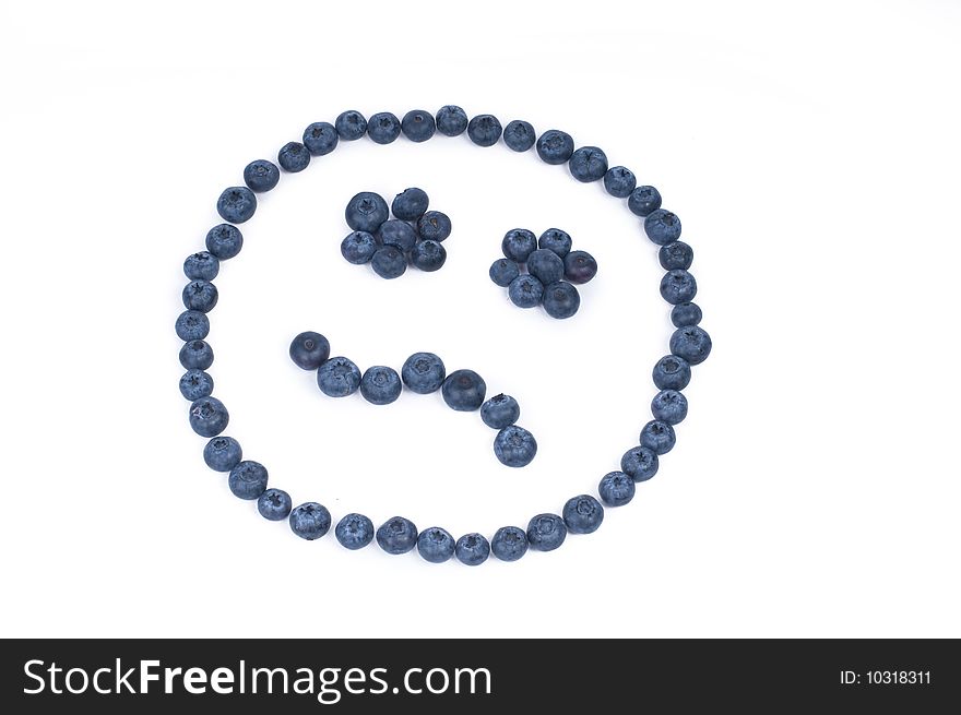 Blueberry Sad Smile, emotions concept