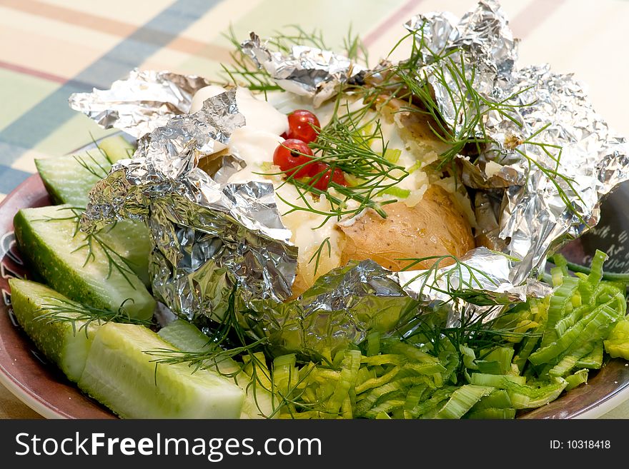Potatoes In The  Foil