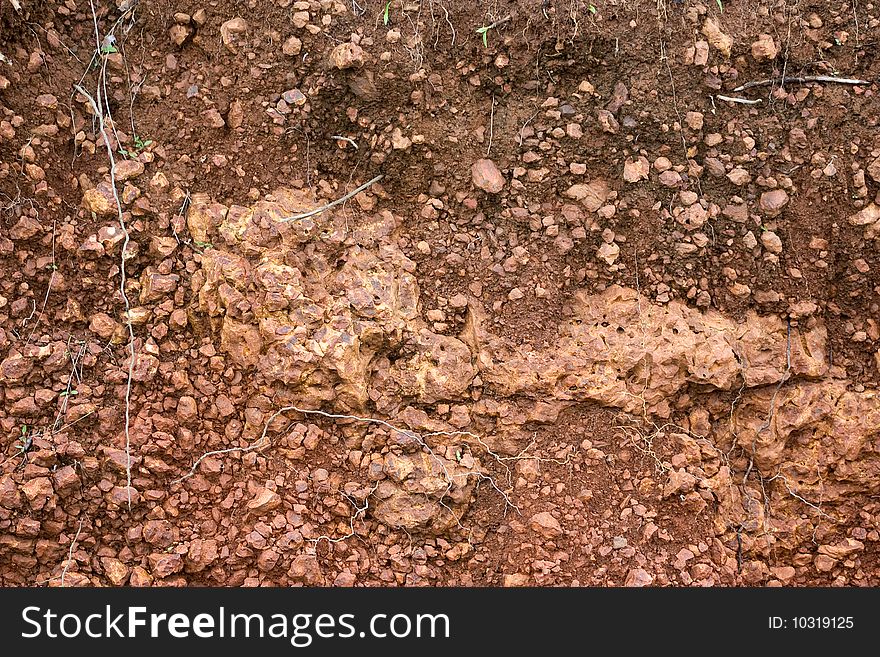 Close-up of red rock surface like a background texture. Close-up of red rock surface like a background texture