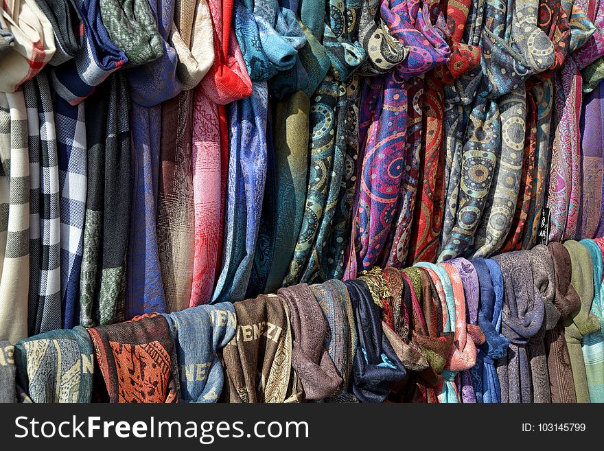 Clothing, Textile, Marketplace, Bazaar