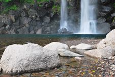 Landscape Shot Of Majestic Waterfall Royalty Free Stock Photos Landscape Shot Of Majestic Waterfall Royalty Free Stock Photos