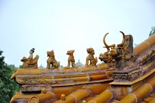 Corner Of Roof In Beihai Imperial Park Royalty Free Stock Images Corner Of Roof In Beihai Imperial Park Royalty Free Stock Images