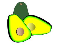Avocados Royalty Free Stock Photography Avocados Royalty Free Stock Photography
