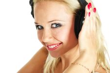 Girl Listening Music Royalty Free Stock Image Girl Listening Music Royalty Free Stock Image