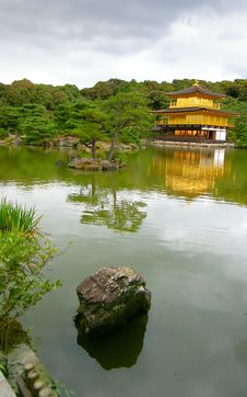 The Golden Pavilion Temple Stock Image