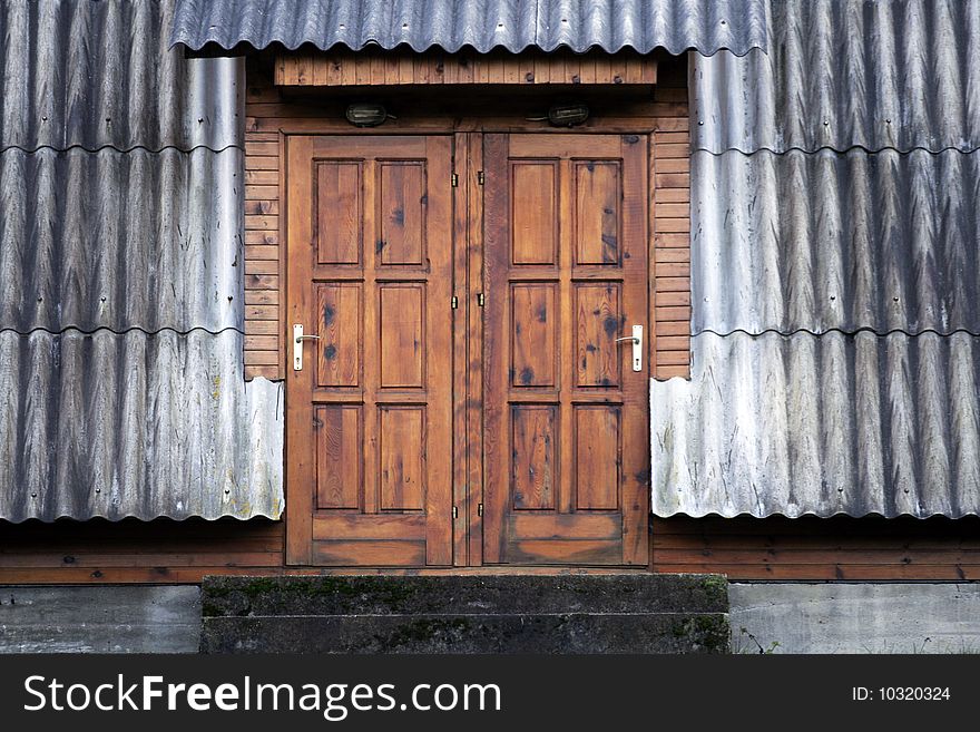 Doors on house