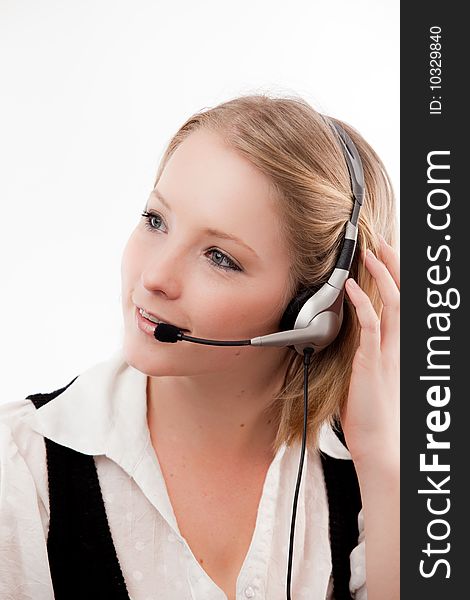 Young Woman With Headset