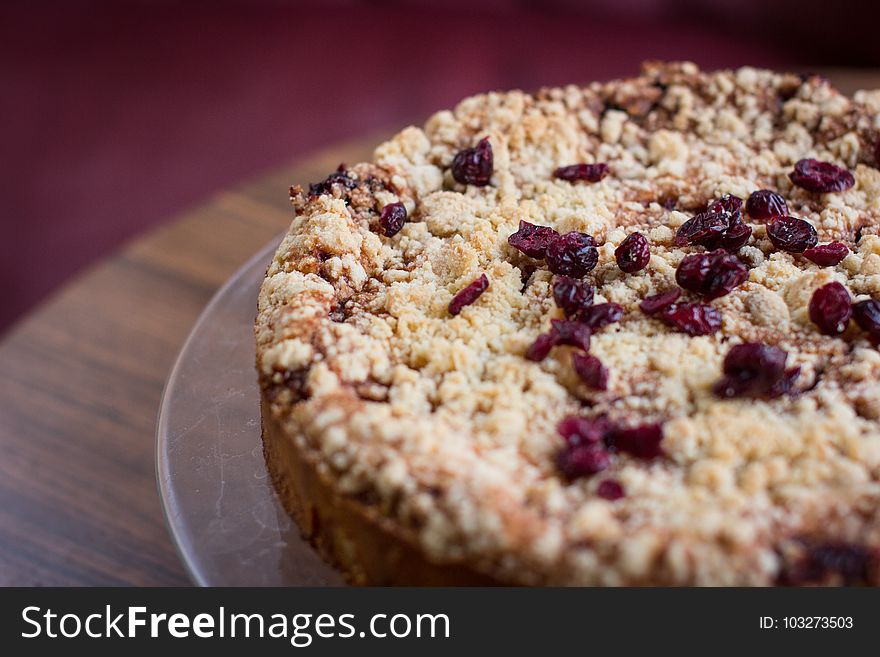 Baked, Berries, Blur, Cake