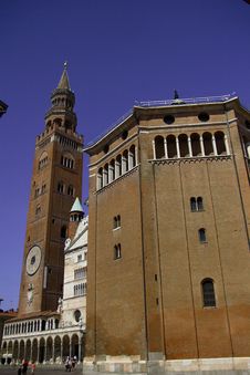 Cathedral And Baptistery Cremona Stock Image Cathedral And Baptistery Cremona Stock Image