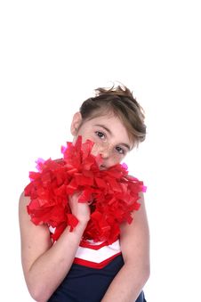 Free Girl With Freckled Face And Cheerleader Pompom Stock Images 10331894 Free Girl With Freckled Face And Cheerleader Pompom Stock Images 10331894