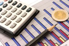 Money, Pencil And Calculator On Diagram Royalty Free Stock Photo Money, Pencil And Calculator On Diagram Royalty Free Stock Photo