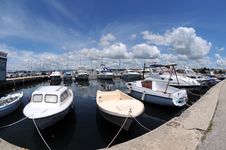 Yachts In Marina Royalty Free Stock Photography Yachts In Marina Royalty Free Stock Photography