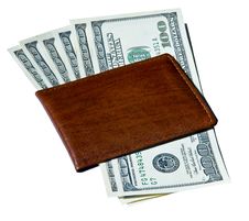100 Dollar Bills Inside Brown Wallet Stock Image 100 Dollar Bills Inside Brown Wallet Stock Image