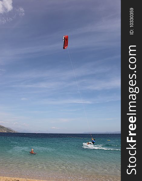 Kiteboarding @ Zlatni rat beach