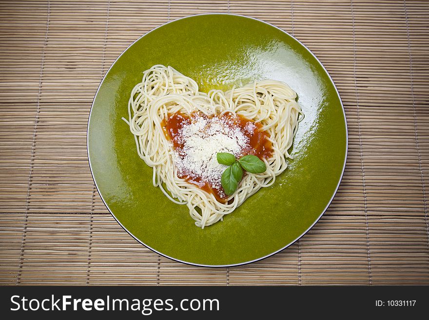 Close up of basic ingredients for italian pasta. All isolated on white.