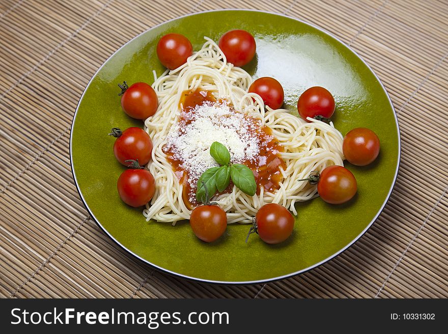 Close up of basic ingredients for italian pasta. All isolated on white.