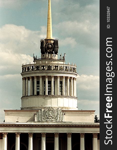 USSR baroque, an architectural construction of 60th years. An exhibition of achievements of a national economy. USSR baroque, an architectural construction of 60th years. An exhibition of achievements of a national economy