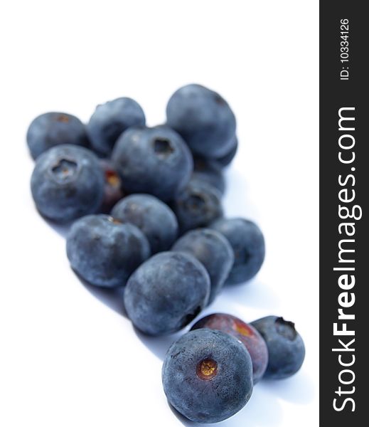 Blueberries isolated on white background. Blueberries isolated on white background