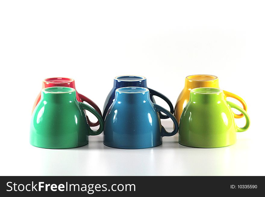 Color tea cups - photos for designers. Color tea cups - photos for designers