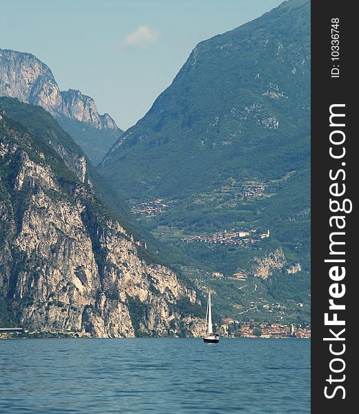 Scenery Of Lake Garda, Italy