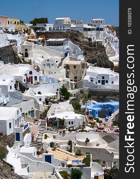 White Houses On A Cliff