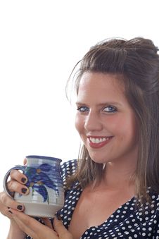 Business Woman Holds A Coffee Cup Stock Photo Business Woman Holds A Coffee Cup Stock Photo