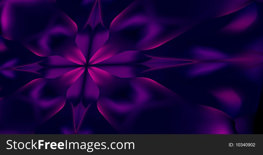 Abstract purple background with symmetrical flowerlike shapes. Abstract purple background with symmetrical flowerlike shapes