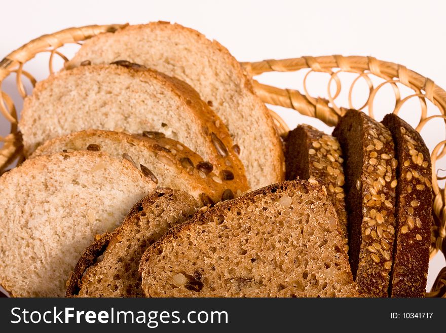Bread for a healthy diet and nutrition, and the ears of grain