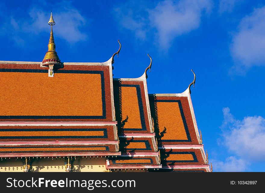 A close-up image of a temple in Koh Samui, Thailand. A close-up image of a temple in Koh Samui, Thailand