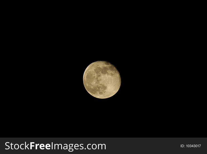 Texas hill country full moon. Texas hill country full moon