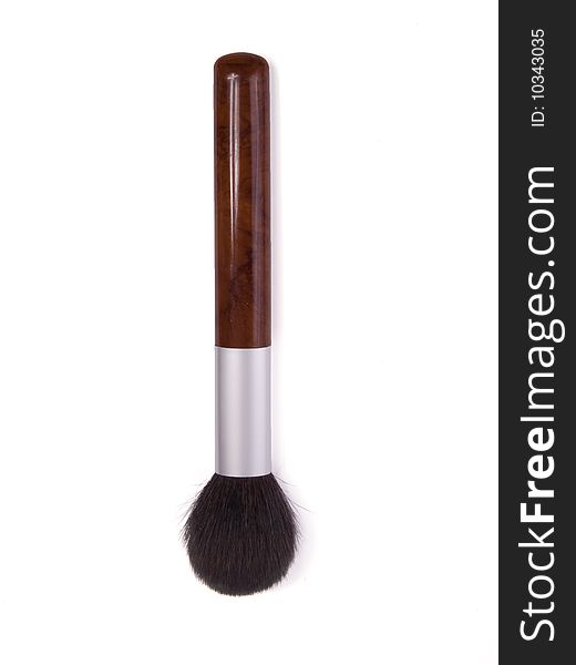 Brush for make-up isolated on whte