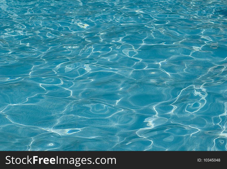 Rippling blue water surface, nature background