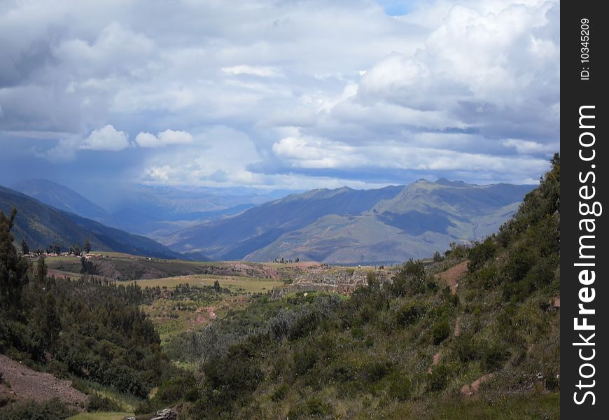 The Andes, taken from 5000m in Eastern Peru, during the 'Lares Trek'. The Andes, taken from 5000m in Eastern Peru, during the 'Lares Trek'.