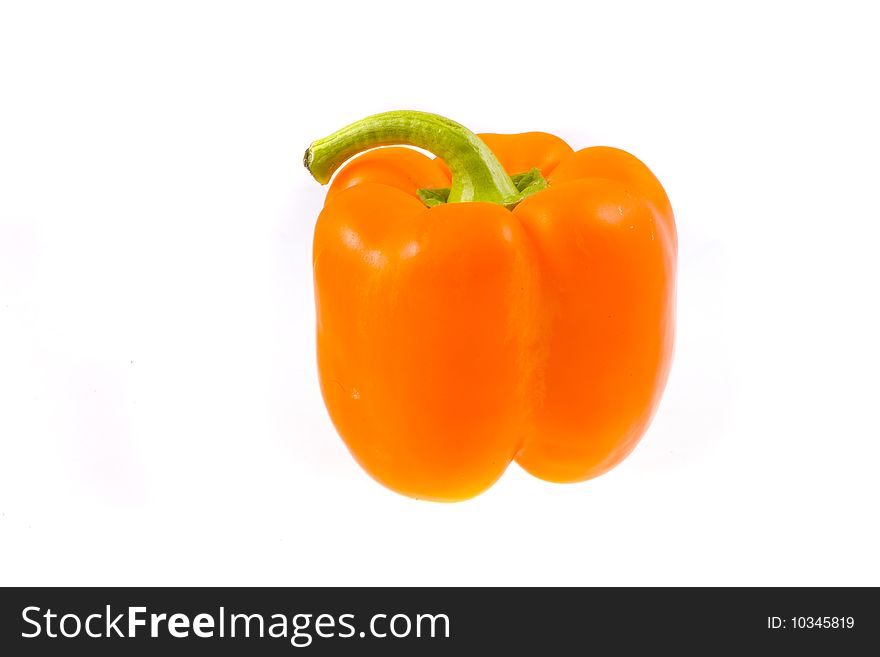 Color pepper on white background. Color pepper on white background