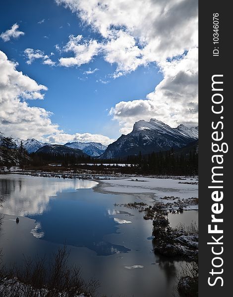 Ice Breaking At Rock Mountain