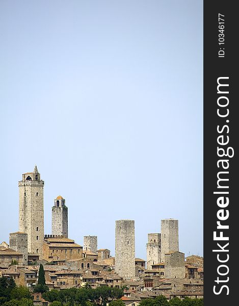 Classic Tuscany Village - San Gimignano. Classic Tuscany Village - San Gimignano