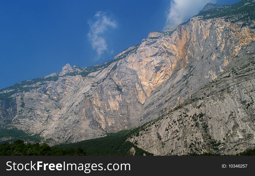 Monte Brento rock massif, Trentino, Italy