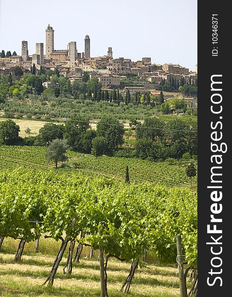 Classic Tuscany Village - San Gimignano. Classic Tuscany Village - San Gimignano