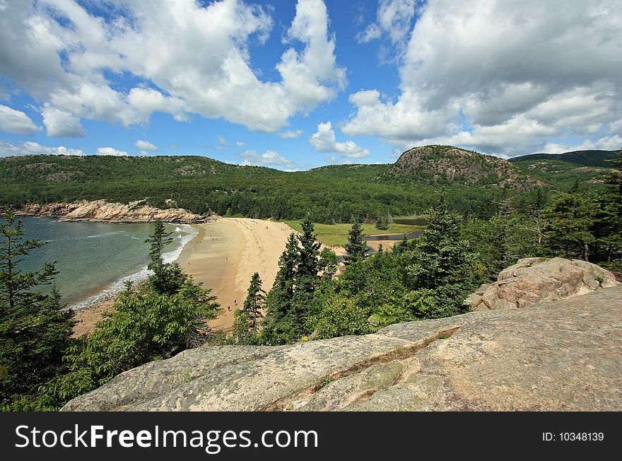 Taken from the cliffs above Sandy Beach, Bar Harbor, Maine. Taken from the cliffs above Sandy Beach, Bar Harbor, Maine.