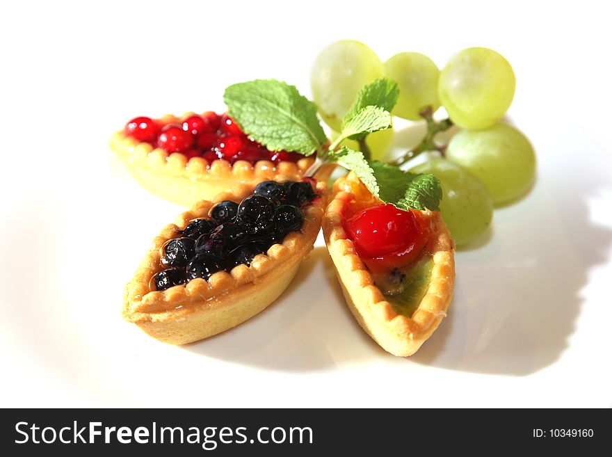 Berry sweet dessert with beautiful decoration