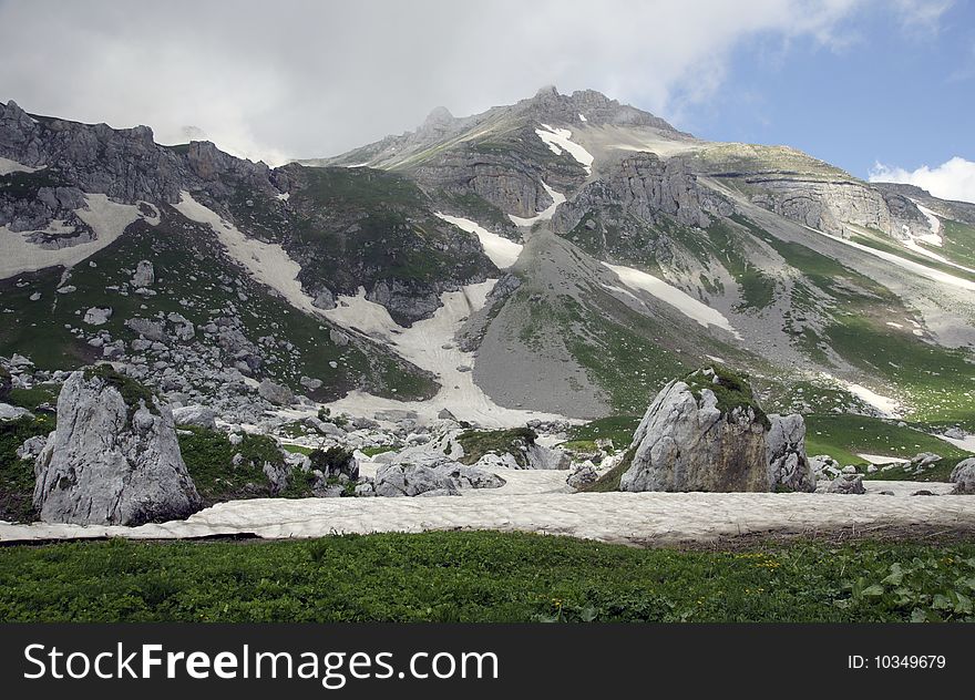 The Caucasian mountains. Mountain Eshten. Summer 2009;. The Caucasian mountains. Mountain Eshten. Summer 2009;