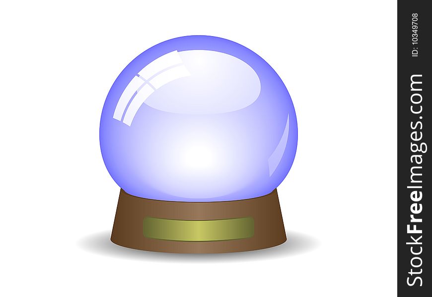 Empty snowglobe. Available in jpeg and eps8 formats.